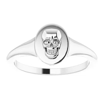 Skull Signet Ring 14kt