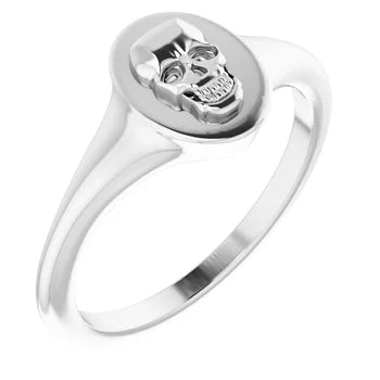 Skull Signet Ring 14kt