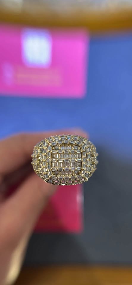 14K GOLD BAGUETTE CZ RING