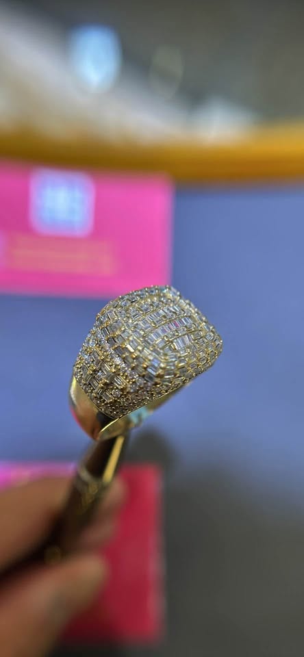 14K GOLD BAGUETTE CZ RING