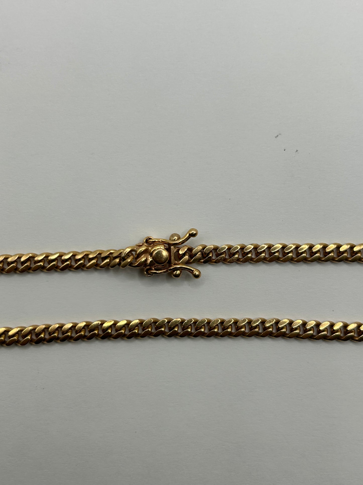 14KT Rose Solid Gold 4.2mm 20inch