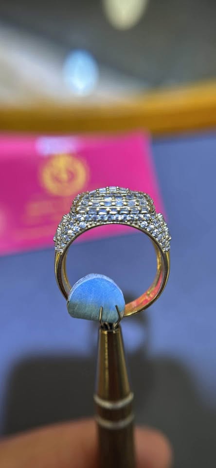 14K GOLD BAGUETTE CZ RING
