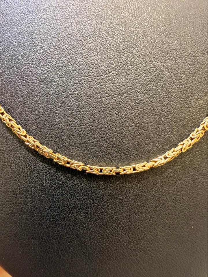 14K Yellow Gold Byzantine Chain – 22" | 1.7mm | R2371