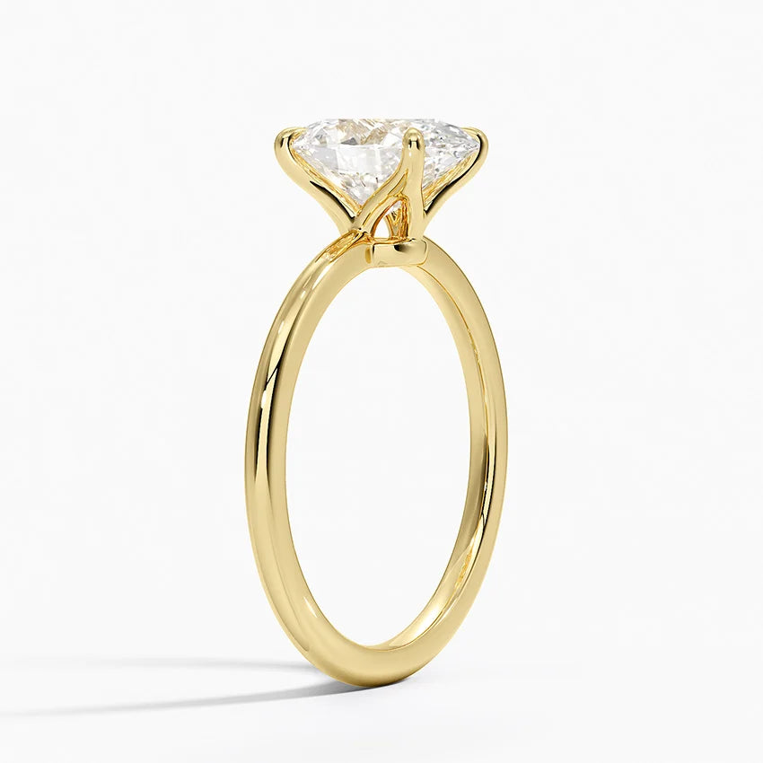 Solitaire Oval Engagement Ring