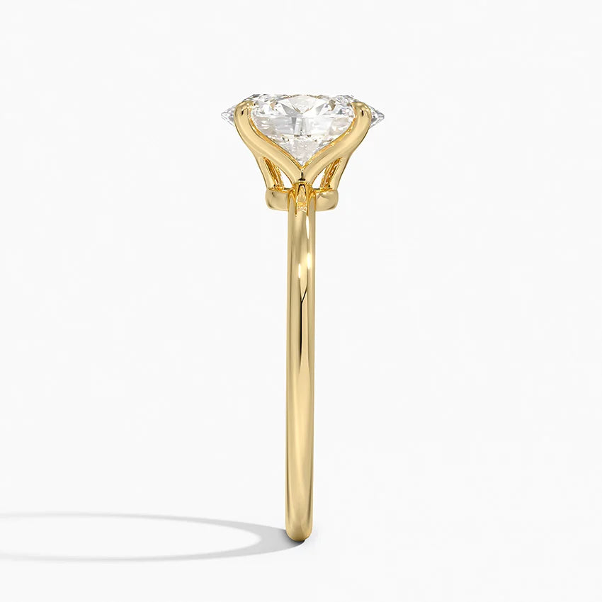 Solitaire Oval Engagement Ring