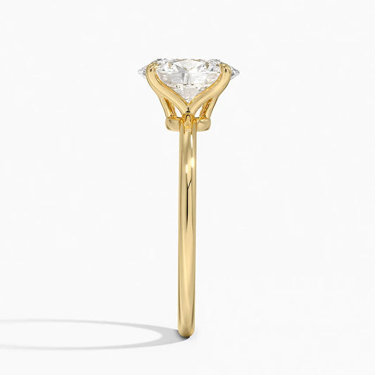 Solitaire Oval Engagement Ring