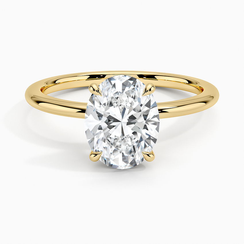 Solitaire Oval Engagement Ring