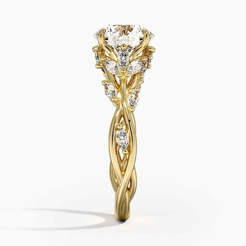 Love Tree Diamond Engagement Ring