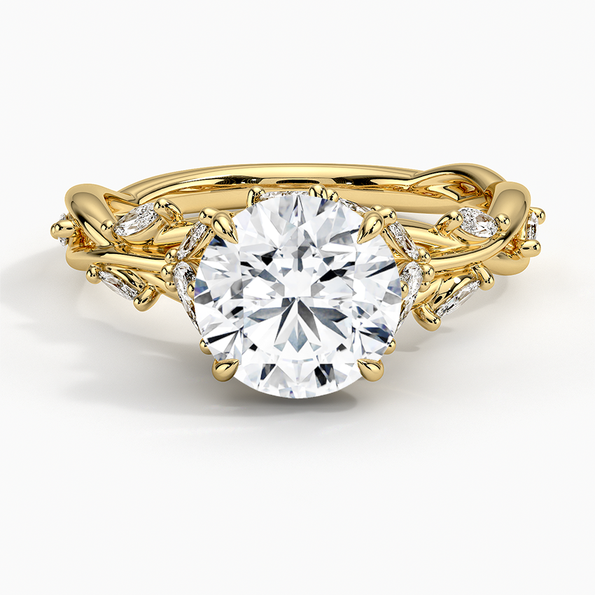 Love Tree Diamond Engagement Ring