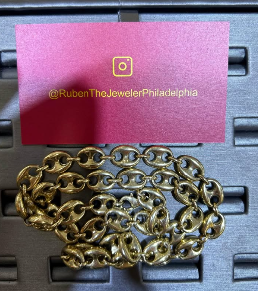 10KT GOLD PUFF CHAIN