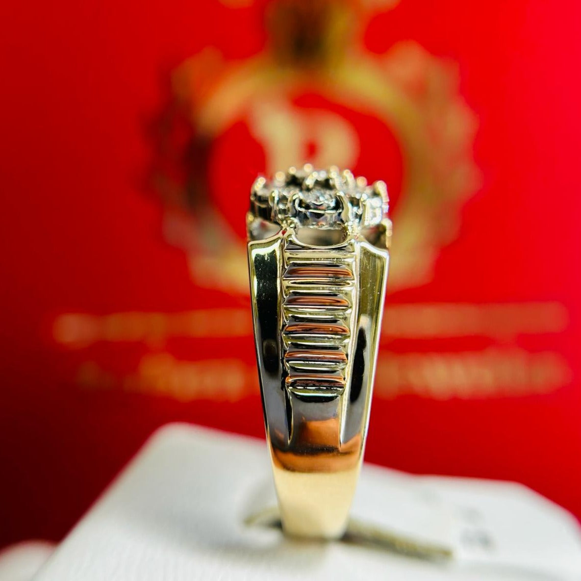 Watch Style Diamond Ring 10kt
