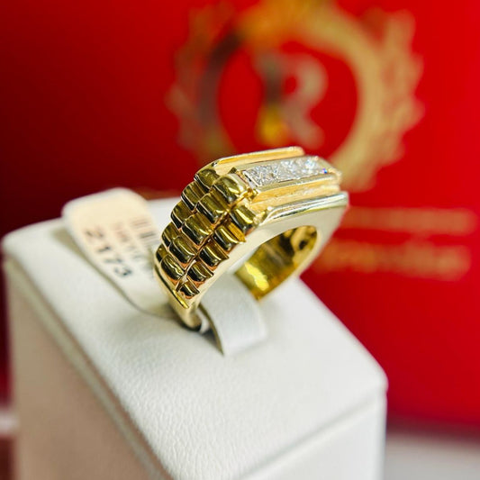Watch Style Diamond Ring 2.0 14kt