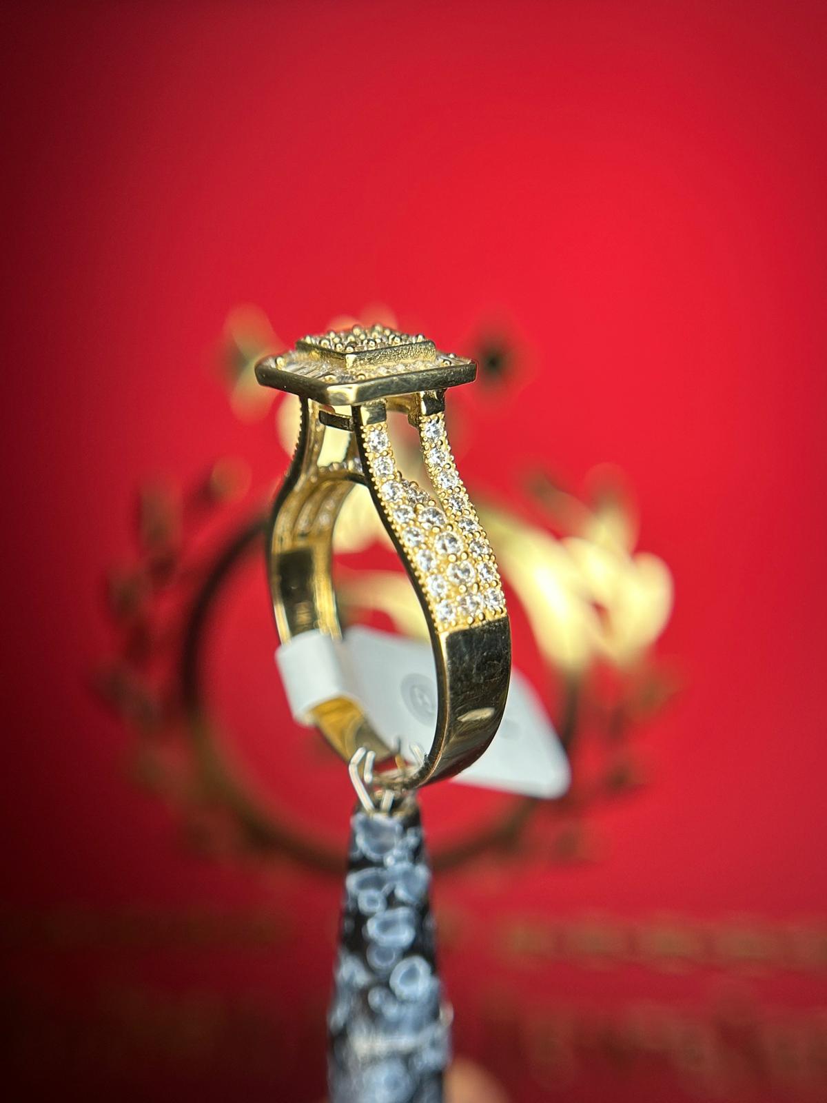 14KT Square Ladies Ring