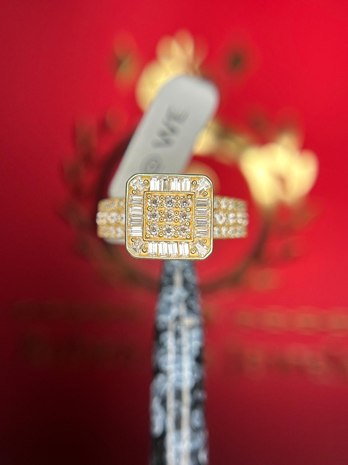 14KT Square Ladies Ring