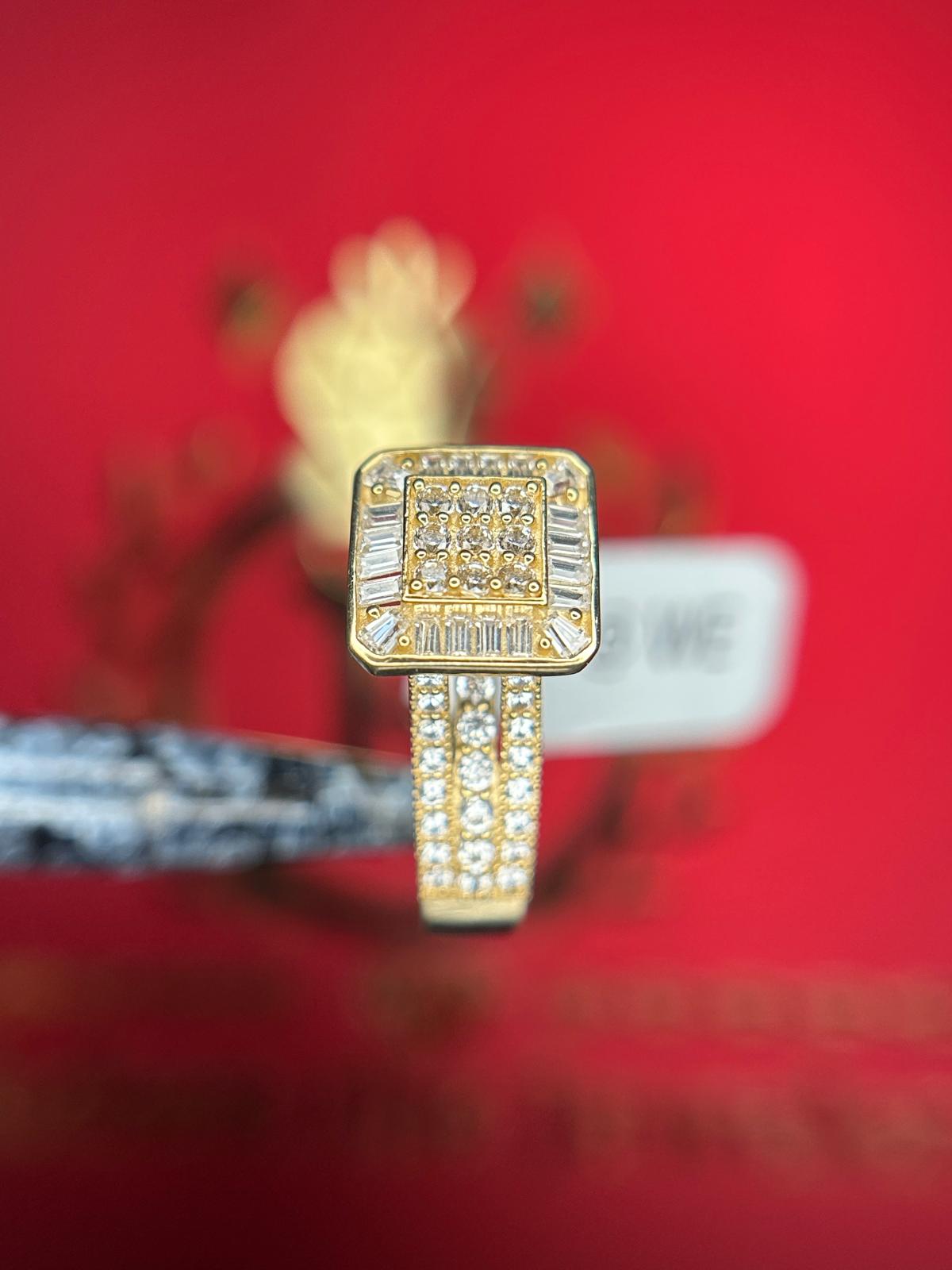 14KT Square Ladies Ring