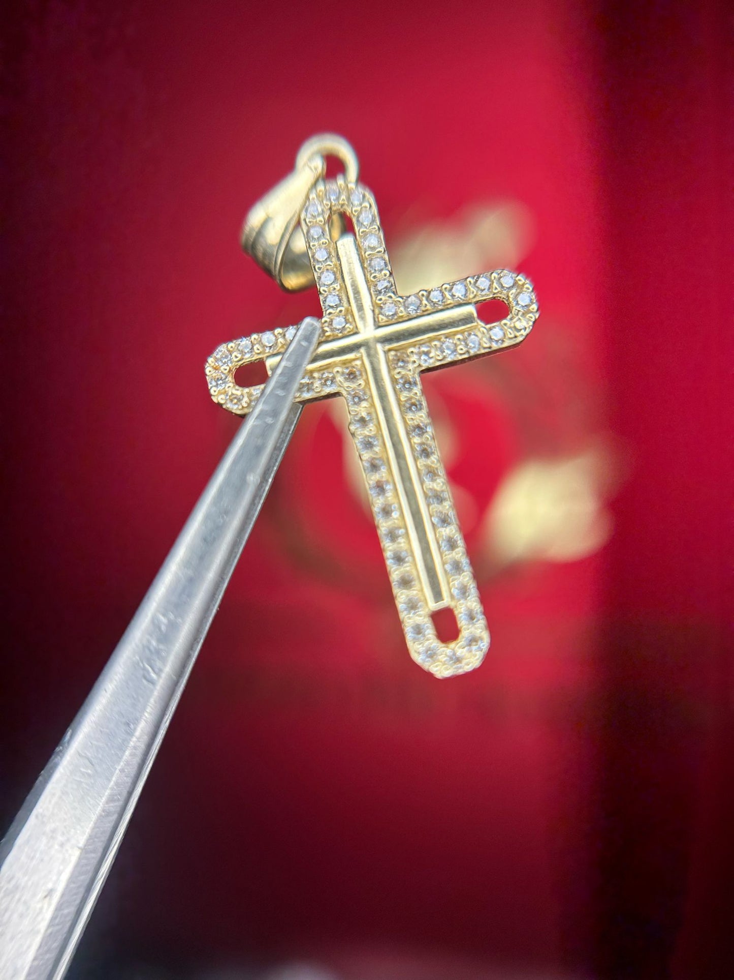 14Kt Gold Cross Pendent