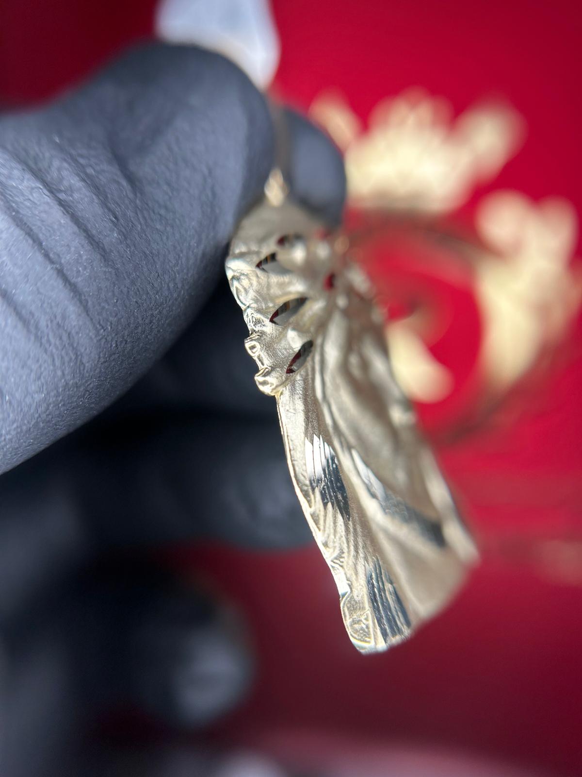 14Kt Gold Jesus Head Pendent