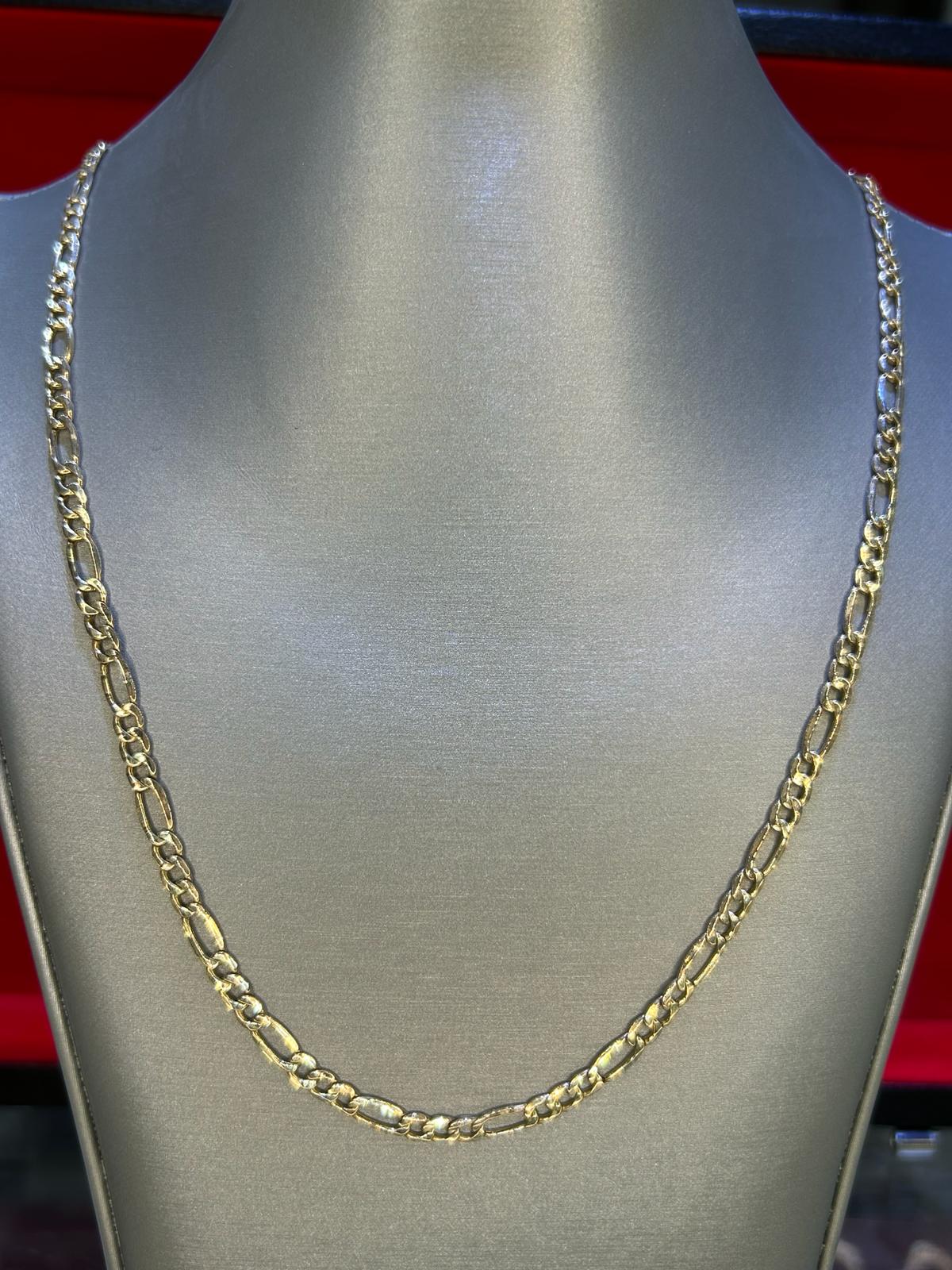10k Gold Figaro Chain