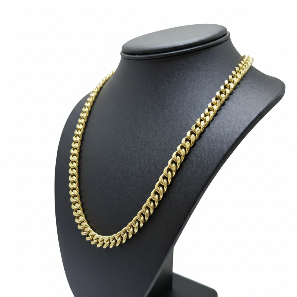 10KT Yellow Gold Cuban Link Chain – 22” | 8.7mm