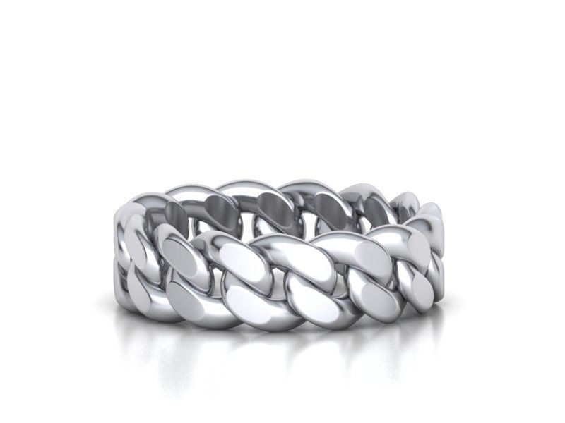 Solid Cuban Ring