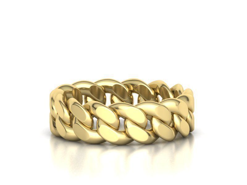Solid Cuban Ring