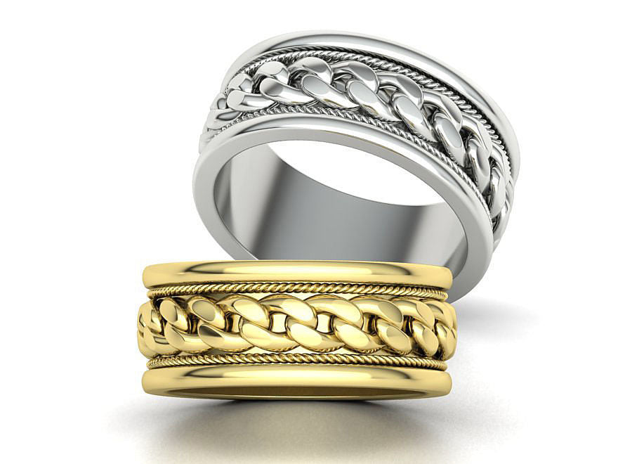 Cuban Wedding Band Ring