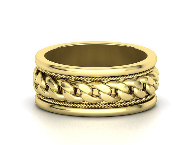 Cuban Wedding Band Ring