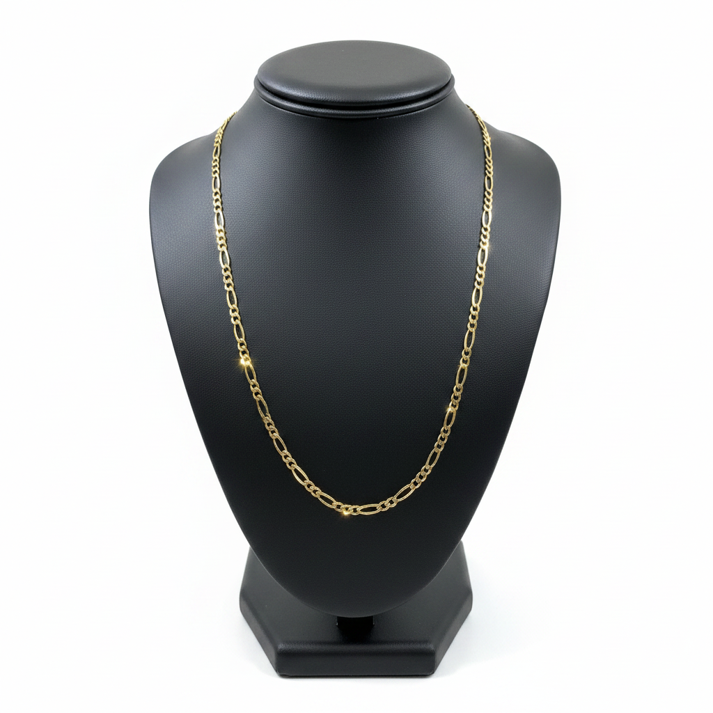 10KT Yellow Gold Figaro Chain – 22” | 4.3mm | R2067