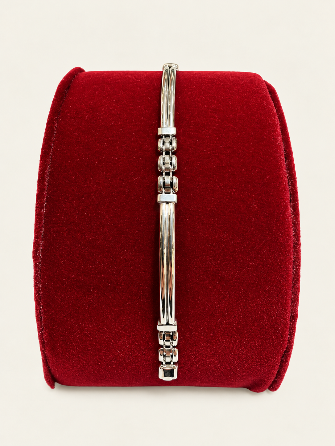 14KT White Gold Fancy Bracelet 4.2mm 8" – R169