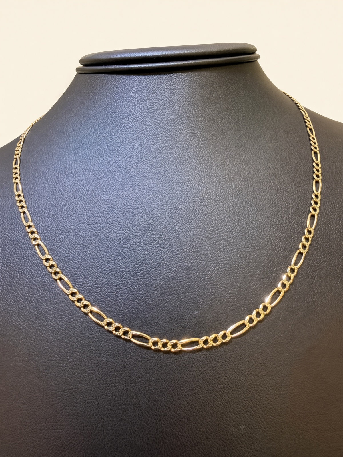 14K Yellow Gold Figaro Link Chain – 18" | 3mm | R1994