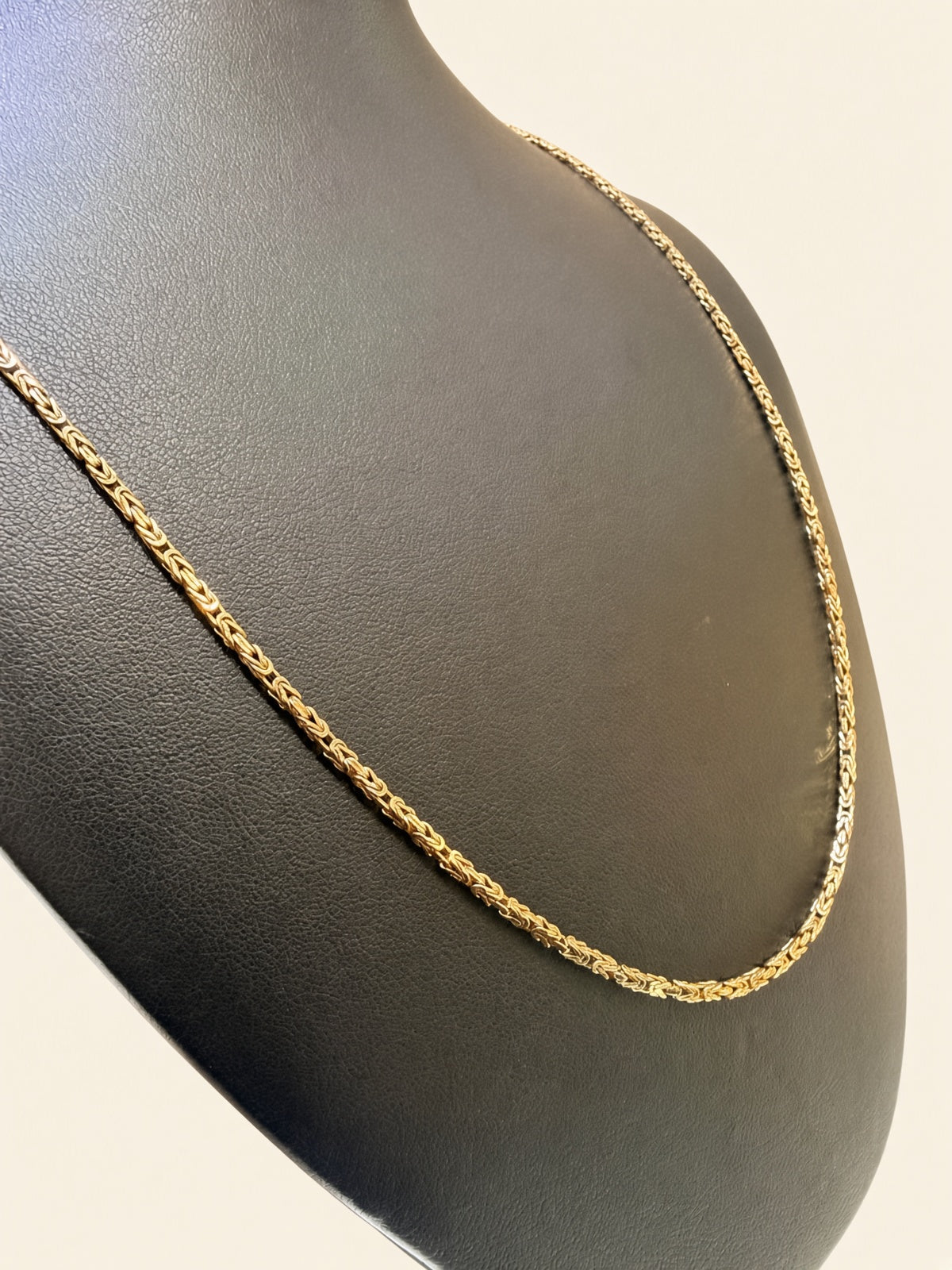 14K Yellow Gold Byzantine Chain – 22" | 1.7mm | R2371