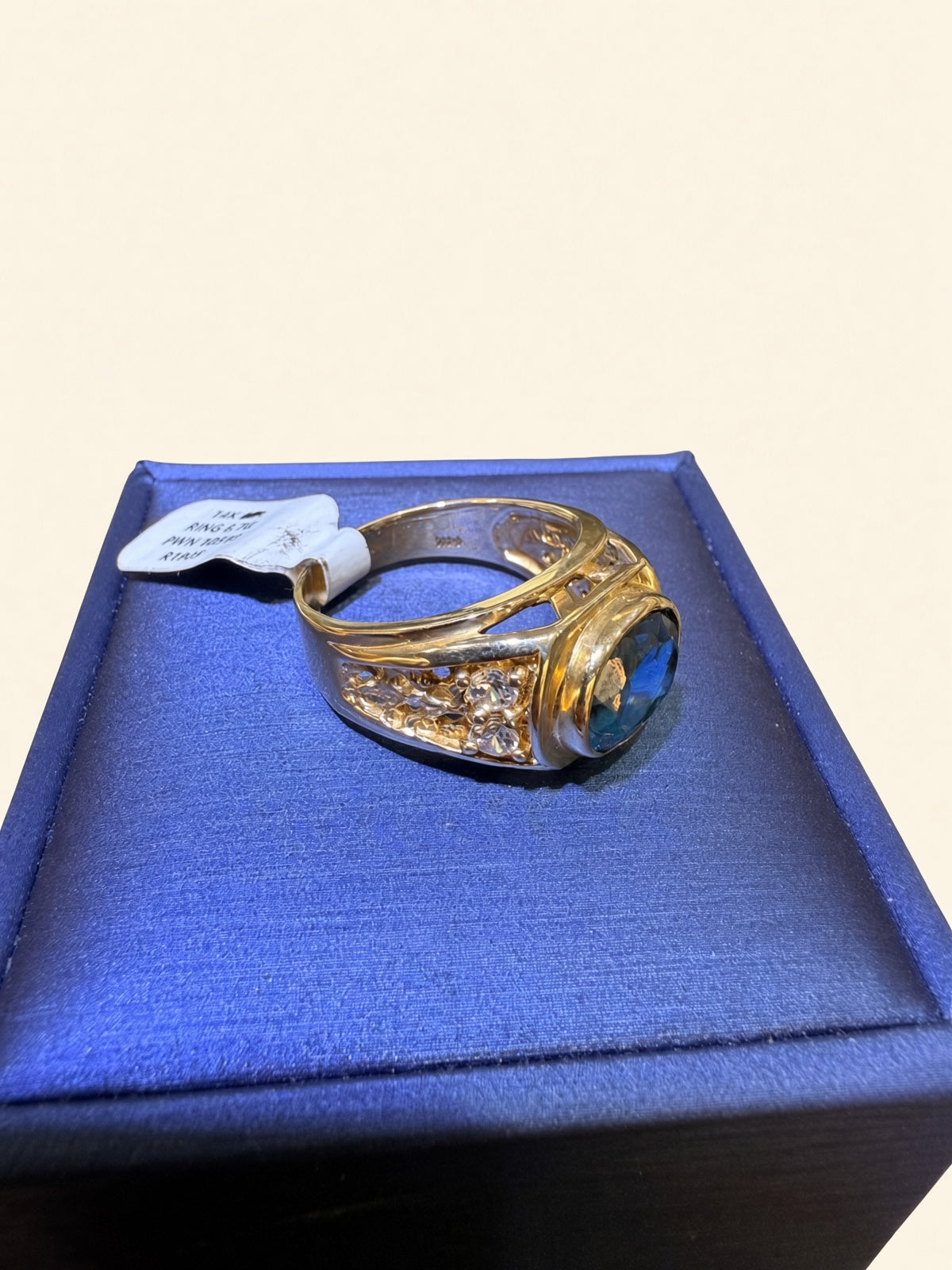 14K Yellow Gold December Zircon Ring – Size 10 | R1905