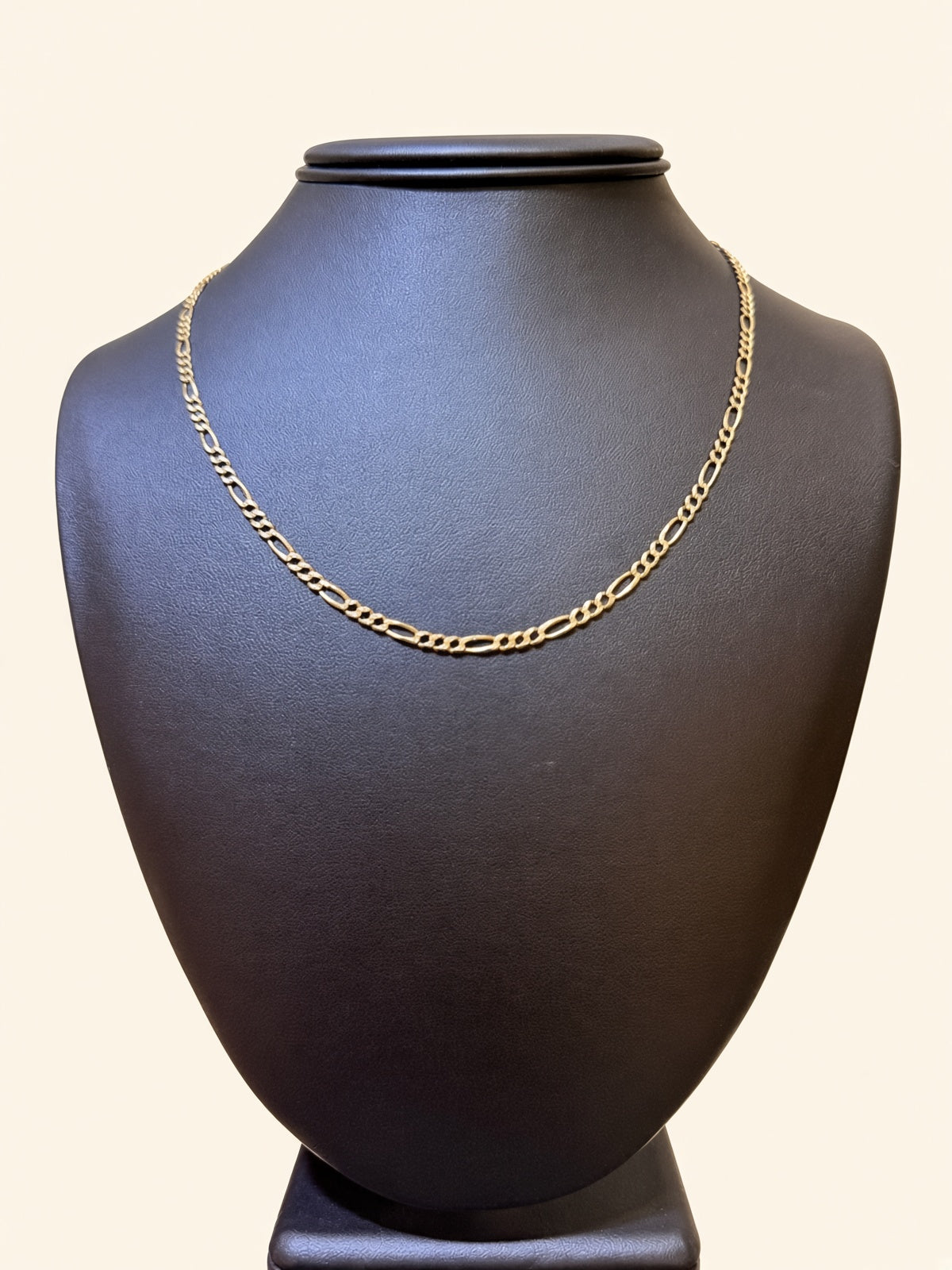 14K Yellow Gold Figaro Link Chain – 18" | 3mm | R1994
