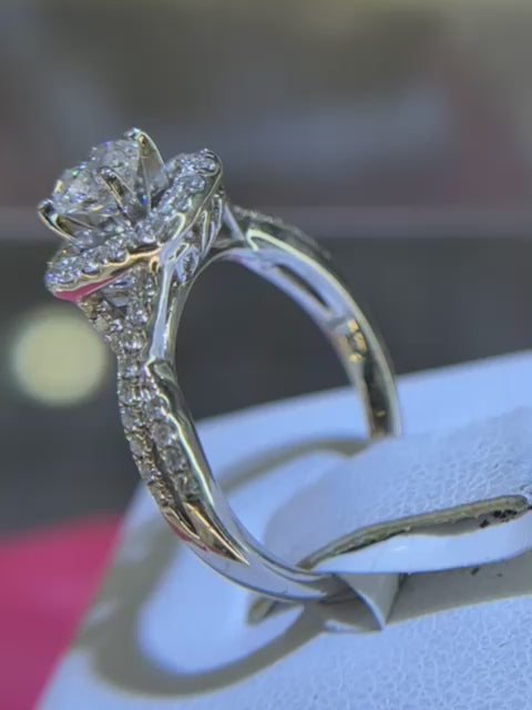 14KT DIAMOND ENGAGEMENT RING