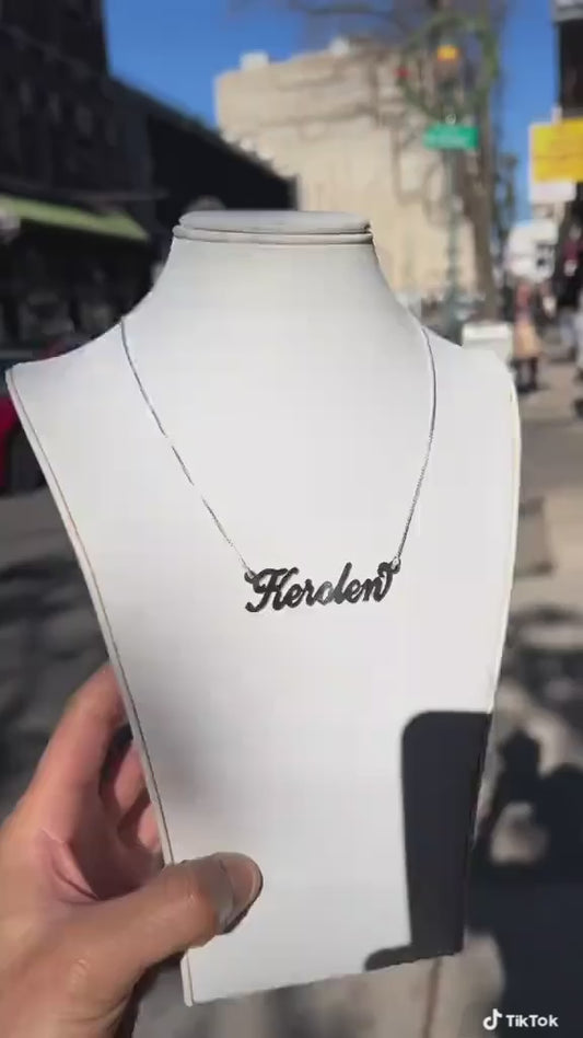 Cursive Silver 925 Name Necklace
