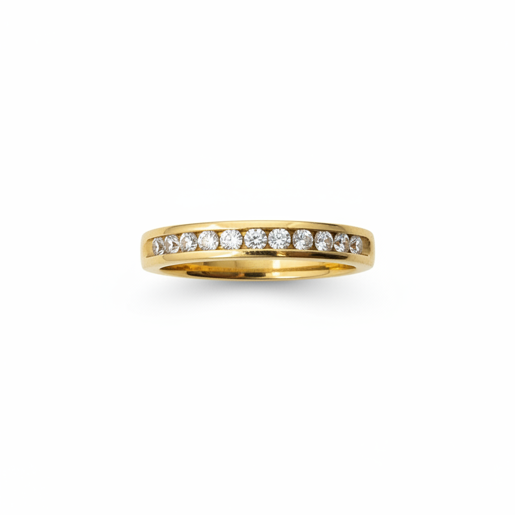 14k yellow gold diamond Band R1408