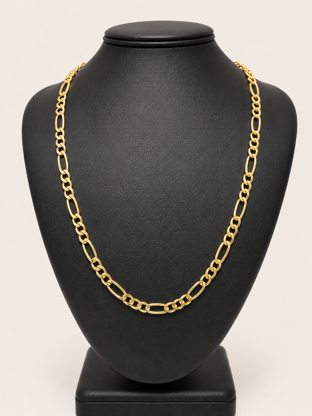10K Yellow Gold Figaro Link Chain – 20" | 5.5mm R2350