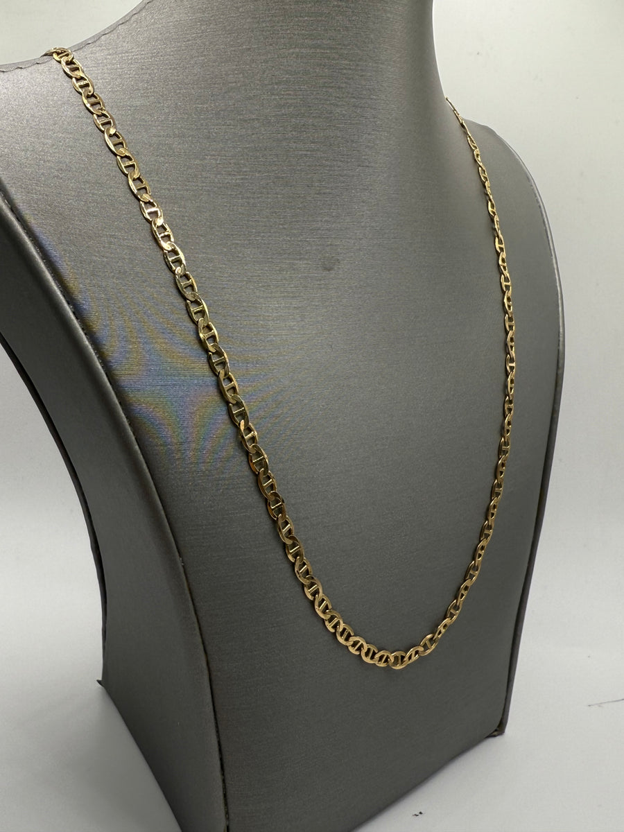 14Kt Yellow Gold Mariner Link Chain
