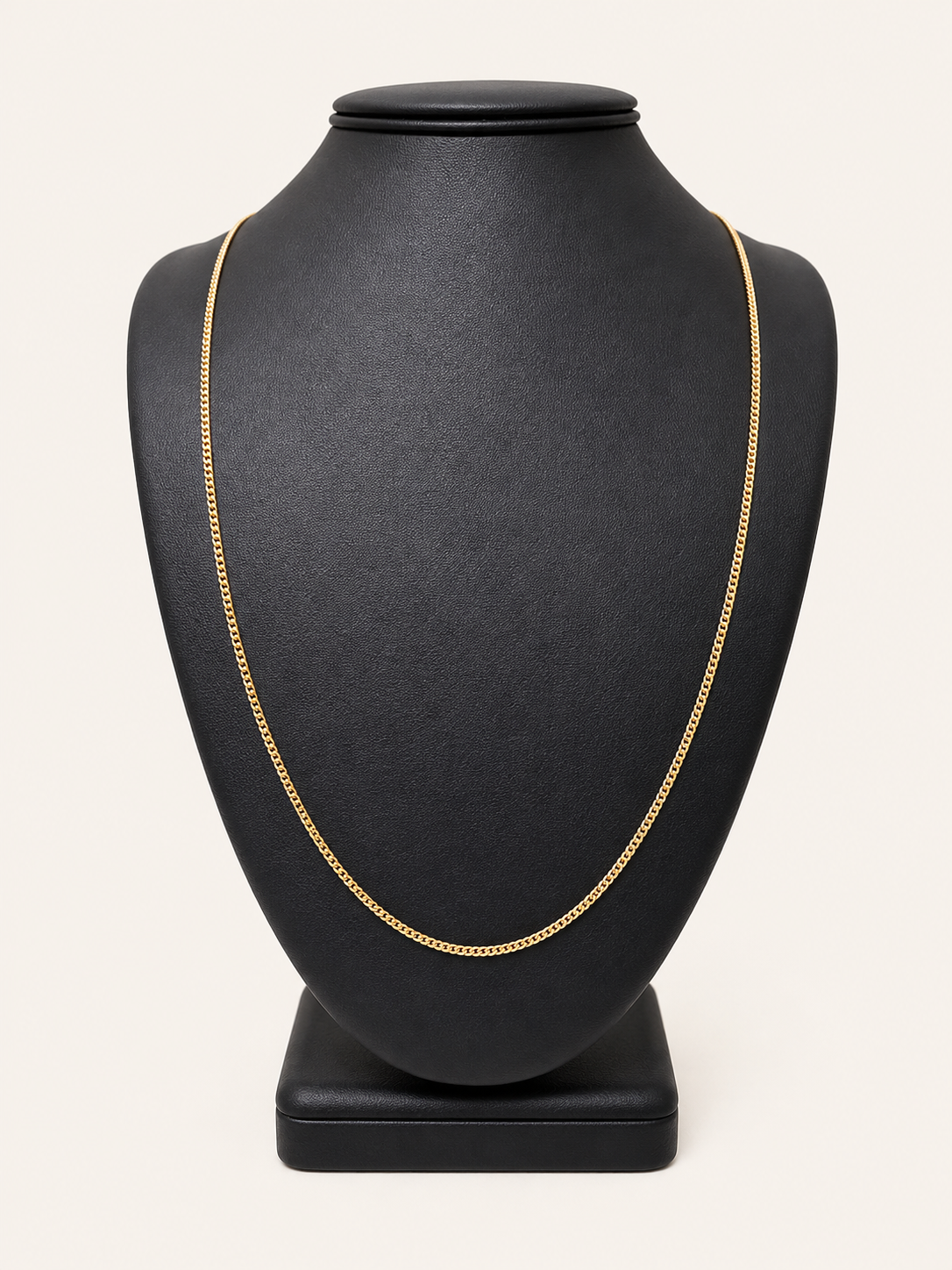 10K Yellow Gold Thin Cuban Link Chain – 24" | 2mm