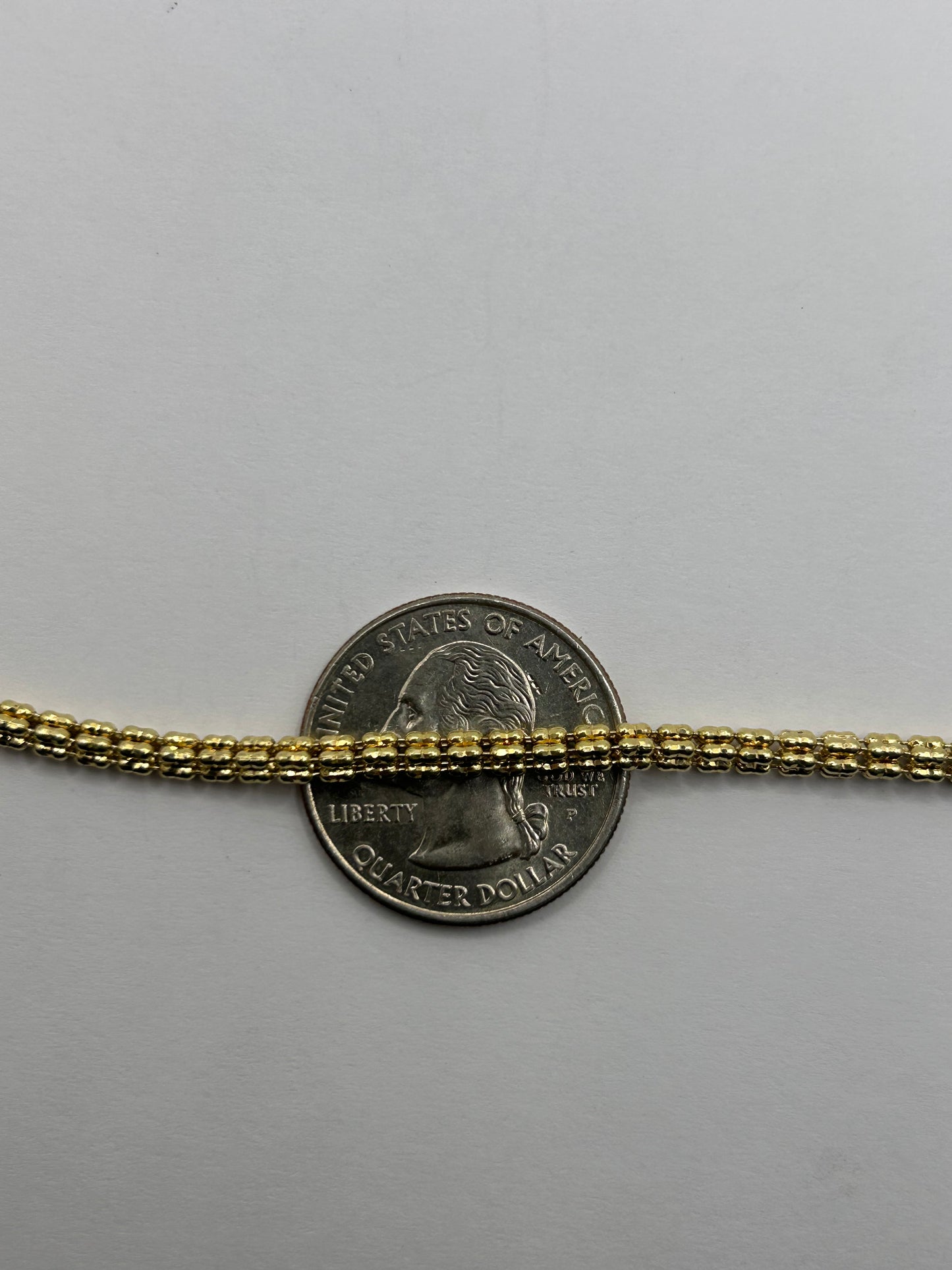 14KT Gold ICE Chain Necklace 3.5mm 20 inch