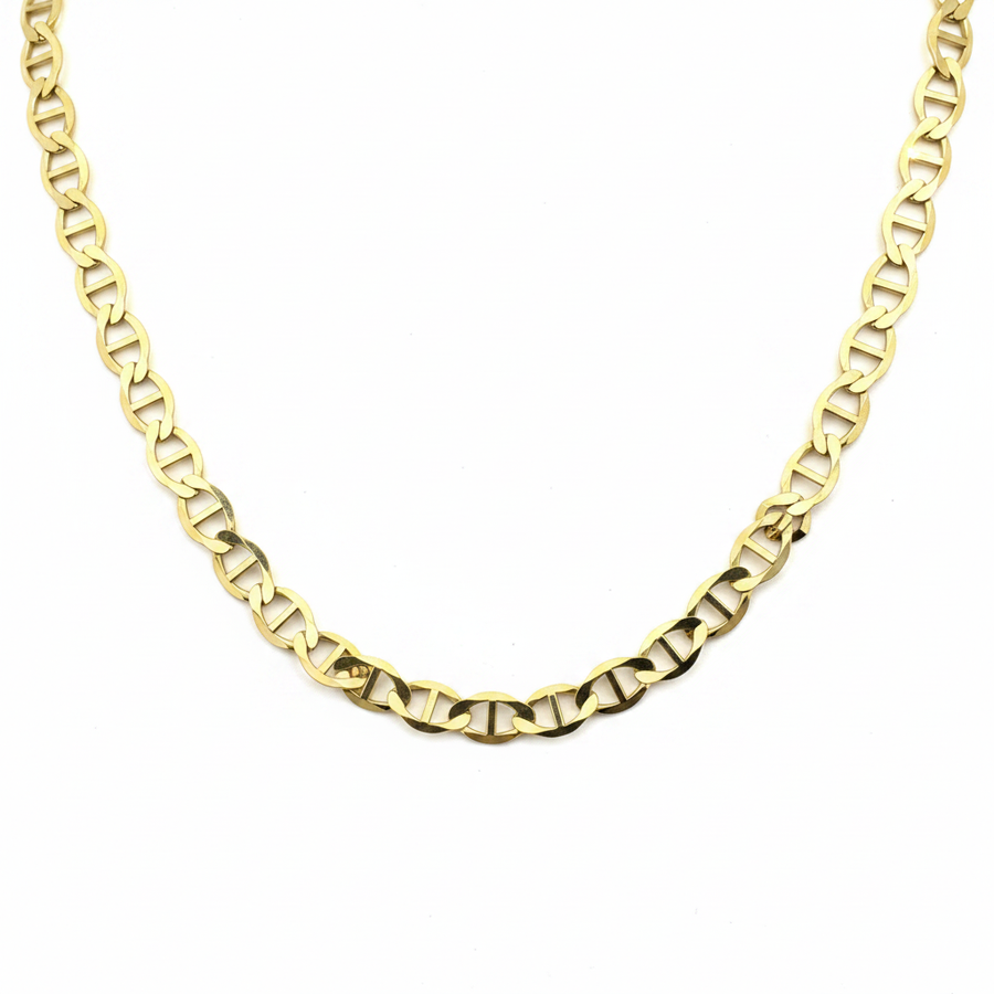 14KT Yellow Gold Flat Gucci Chain – 23” | 6.1mm  R1636