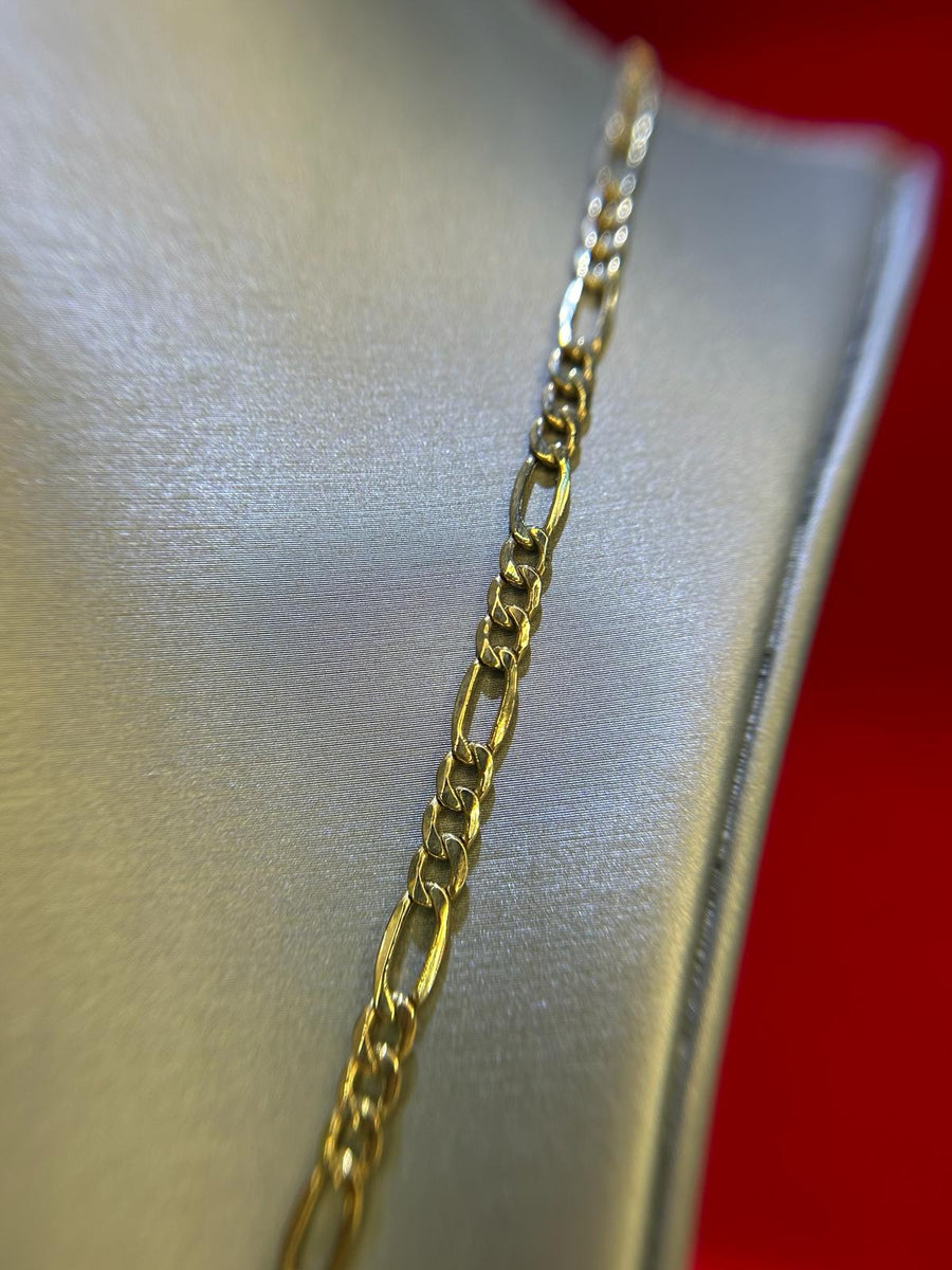 10k Gold Figaro Chain