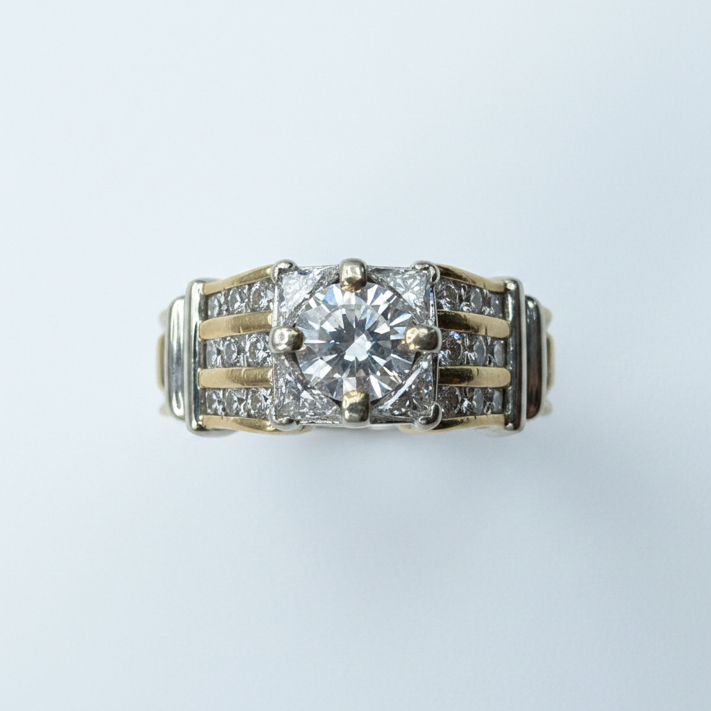 14K Yellow Gold Diamond Ring 1.50 TCW Size 7 – R1344
