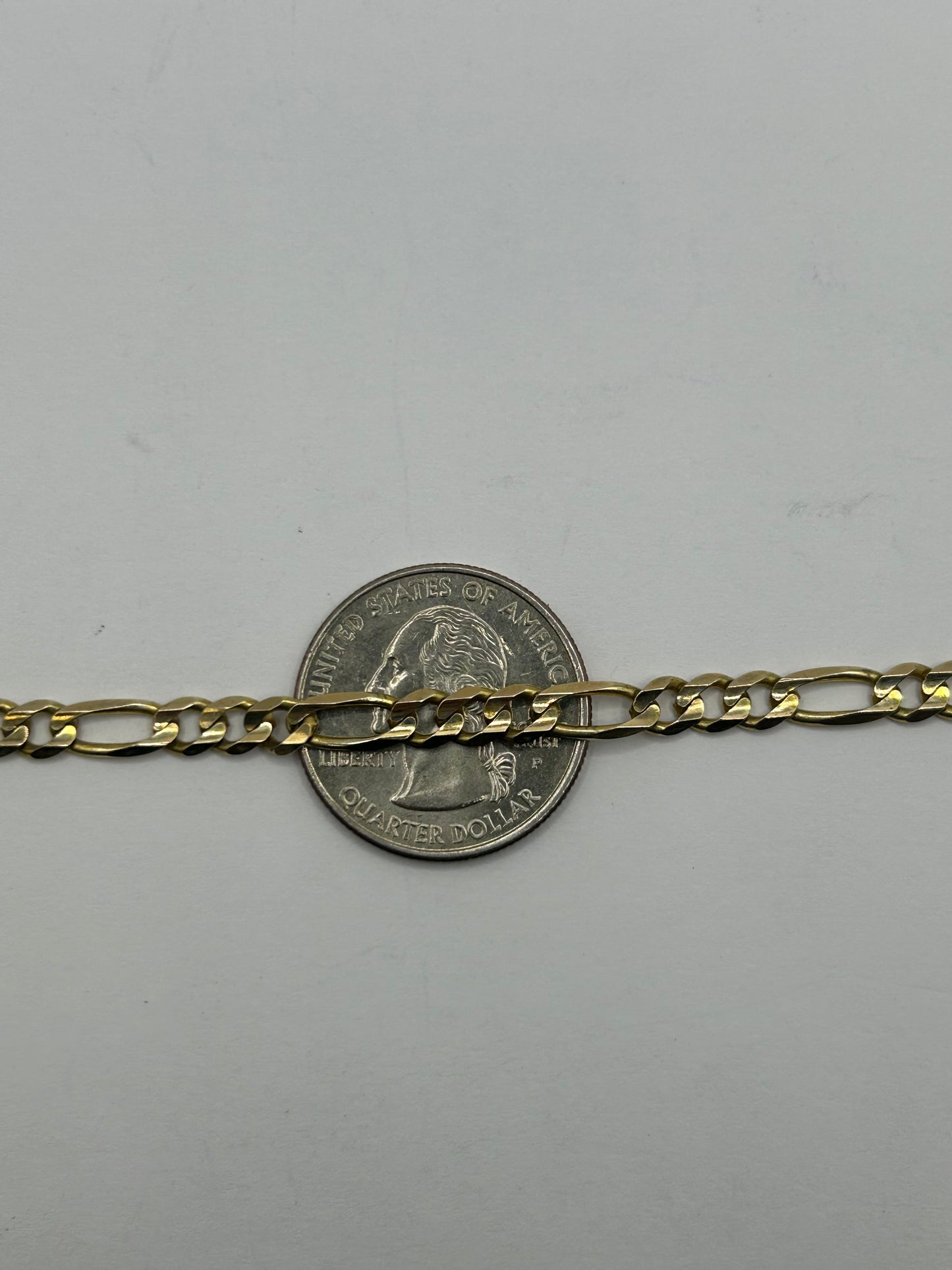 14KT Solid Figaro Link Chain 4.85mm 24inches
