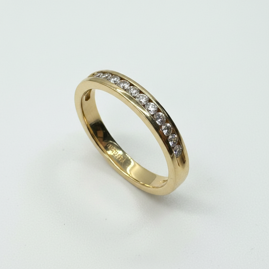 14k yellow gold diamond Band R1408