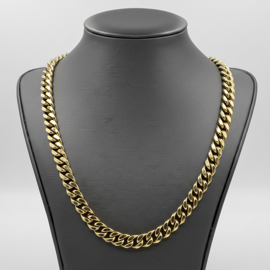 10KT Yellow Gold Cuban Link Chain – 22” | 8.7mm