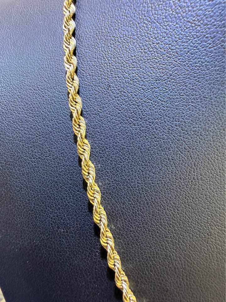 10K Yellow Gold Rope Chain – 20" | 2.75mm | R2219