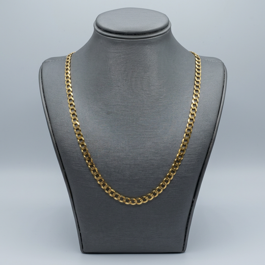14KT CURB LINK CHAIN 4.75MM 18 INCHES