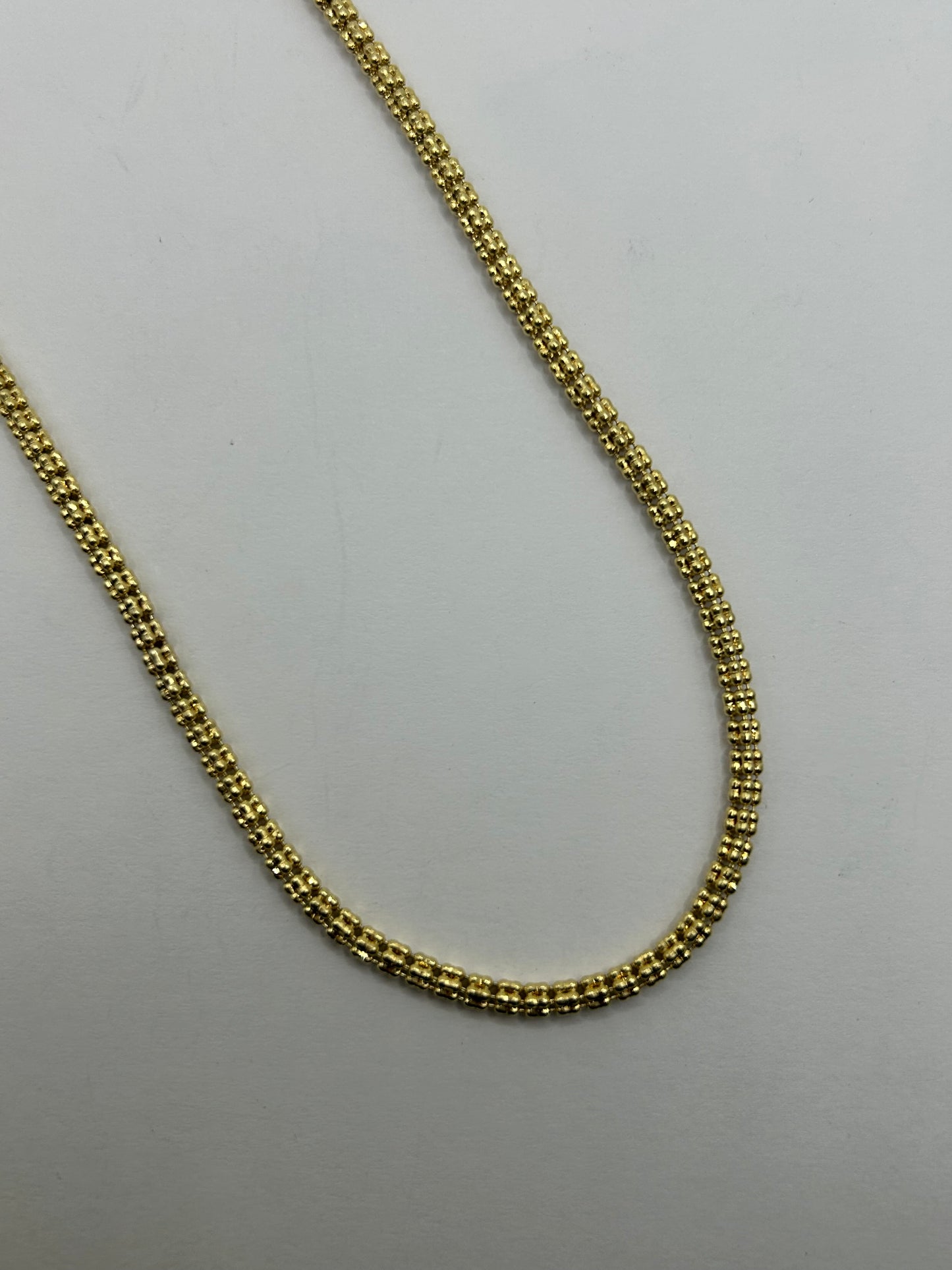 14KT Gold ICE Chain Necklace 3.5mm 20 inch