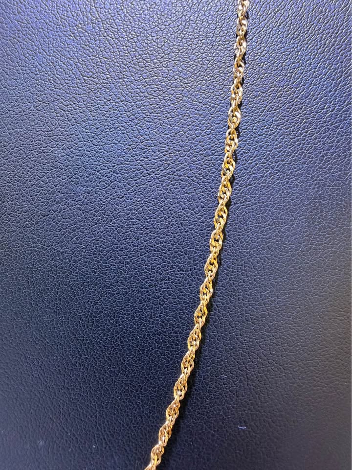 14K Yellow Gold Singapore Chain – 24" | 2mm | R1588